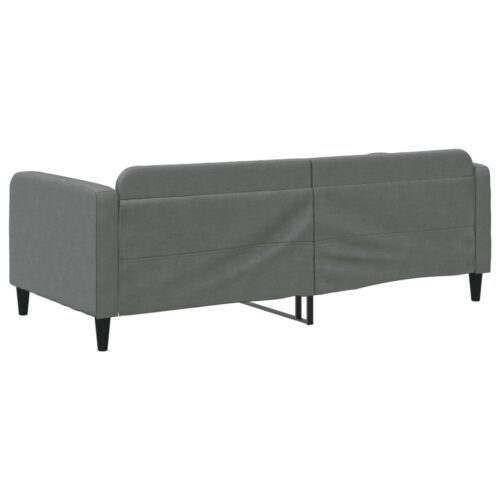 Day Bed Dark Grey 90x190cm Fabric - Image 5