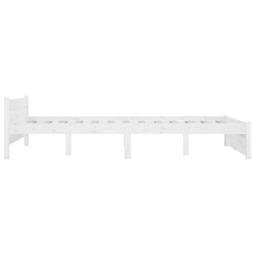 Bed Frame with Drawers White 150x200cm - Image 6
