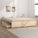 Bed Frame with Drawers 183x203cm King
