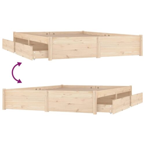 Bed Frame with Drawers 183x203cm King - Image 6