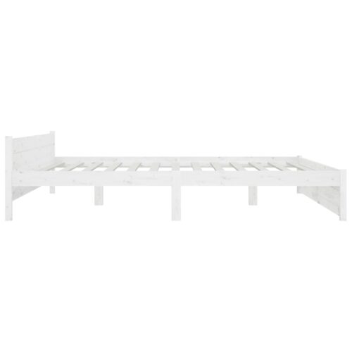 Bed Frame with Drawers White 183x203cm King - Image 6