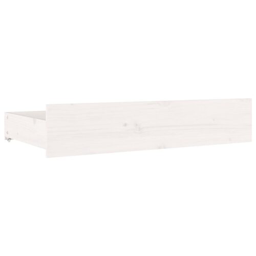 Bed Frame with Drawers White 183x203cm King - Image 8