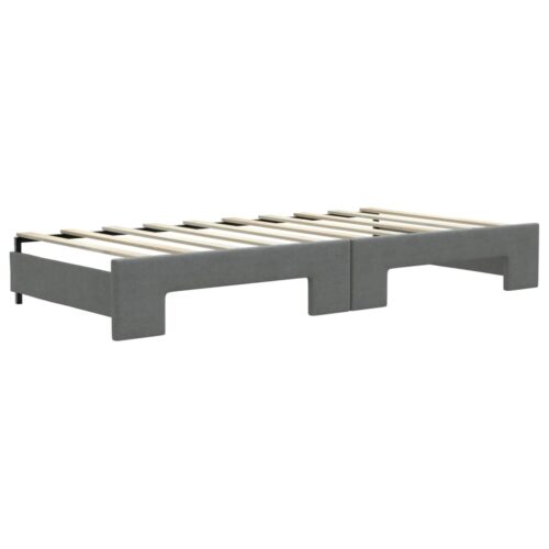 Daybed with Trundle Dark Grey 90x190cm - Image 8