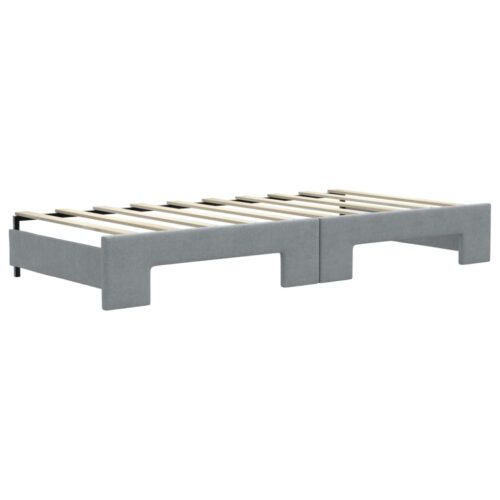 Daybed with Trundle&Drawers Light Grey 90x190cm - Image 8