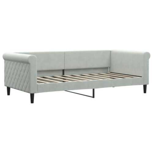 Daybed with Trundle&Drawers Light Grey 90x190cm - Image 6