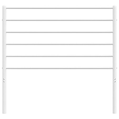 metal Headboard White 107cm King Single - Image 4