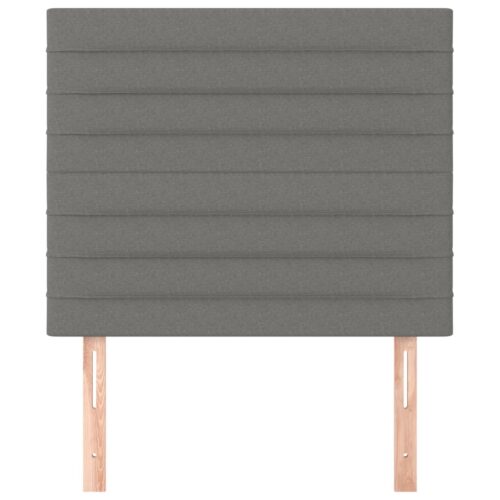 Headboards 2pcs Dark Grey 80cm Fabric - Image 3