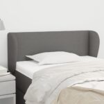 Headboard with Ears Dark Grey 103cm Fabric