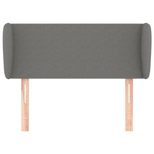 Headboard with Ears Dark Grey 103cm Fabric - Image 3