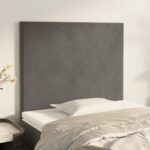 Headboards 2pcs Dark Grey 100cm Velvet