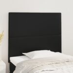 Headboards 2pcs Black 100cm Faux Leather