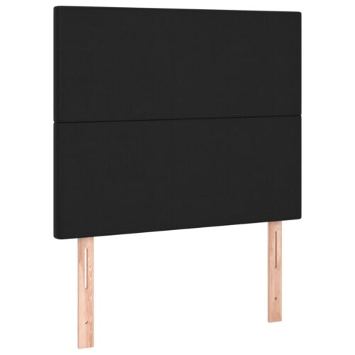 Headboards 2pcs Black 100cm Faux Leather - Image 2