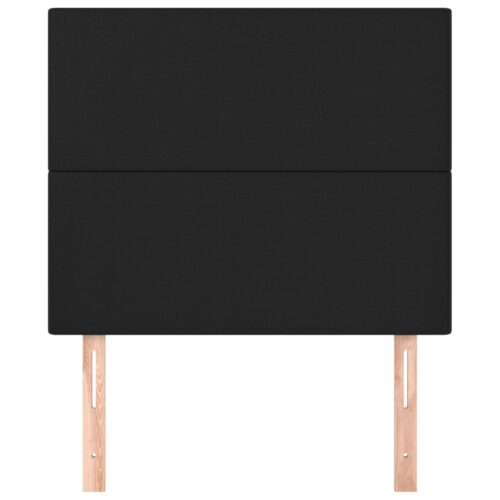 Headboards 2pcs Black 100cm Faux Leather - Image 3