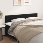 Headboards 2pcs Black 100cm Faux Leather