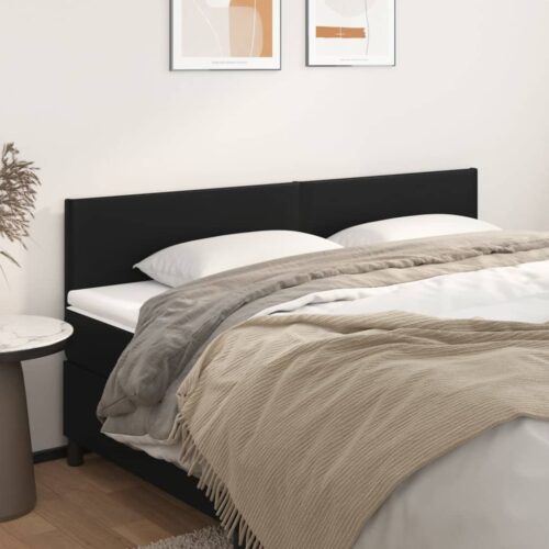 Headboards 2pcs Black 100cm Faux Leather