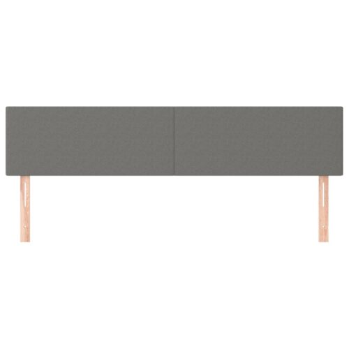 Headboards 2pcs Dark Grey 100cm Fabric - Image 3