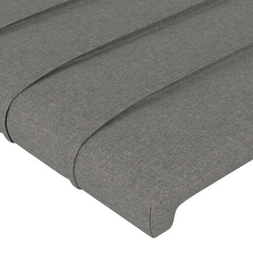 LED Headboard Dark Grey 200cm Fabric - Image 5