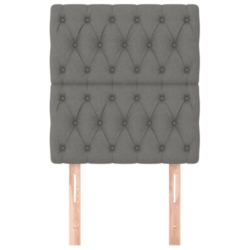 Headboards 2pcs Dark Grey 80cm Fabric - Image 3