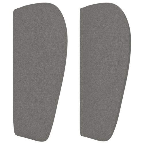 Headboard with Ears Dark Grey 203cm Fabric - Image 4