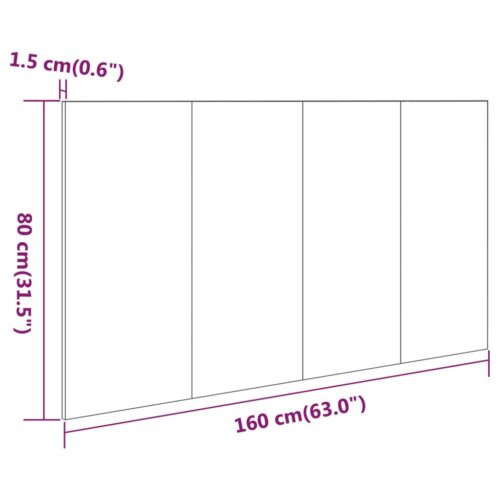 Bed Headboard Sonoma Oak 160cm Engineered Wood - Image 7