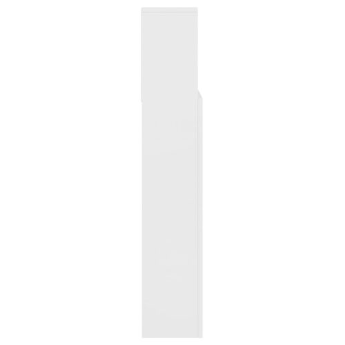 Headboard Cabinet White 140cm - Image 6