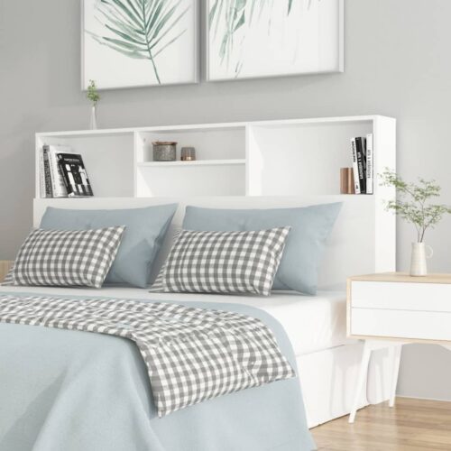 Headboard Cabinet White 160cm