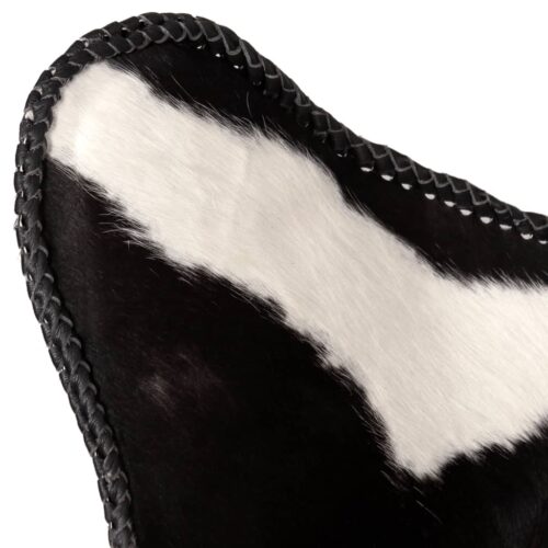 Butterfly Chair Black White Real Cowhide Leather - Image 7