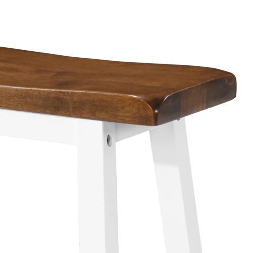Bar Stools 2pcs Solid Wood - Image 4