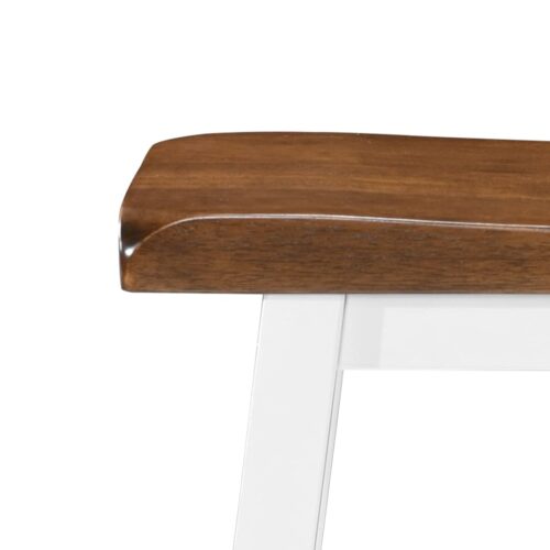 Bar Stools 2pcs Solid Wood - Image 5