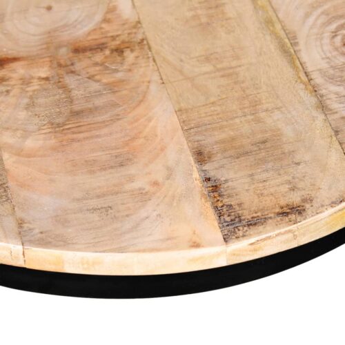 Coffee Table Set 2 Pieces Rough Mango Wood Round 40/50cm - Image 6