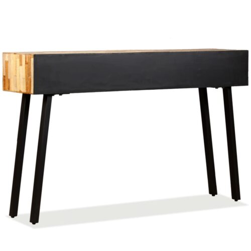 Console Table 120x30x76cm Solid Reclaimed Teak - Image 4