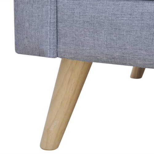 Sofa Set 2-Seater 3-Seater Fabric Light Grey - Image 4