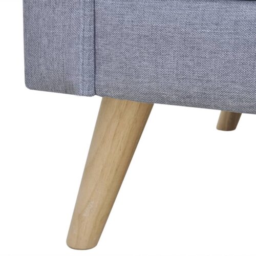 Sofa Set 2-Seater 3-Seater Fabric Light Grey - Image 8