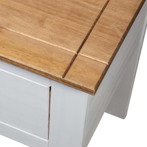 Bedside Cabinet White 46x40x57cm Pine Panama Range - Image 8