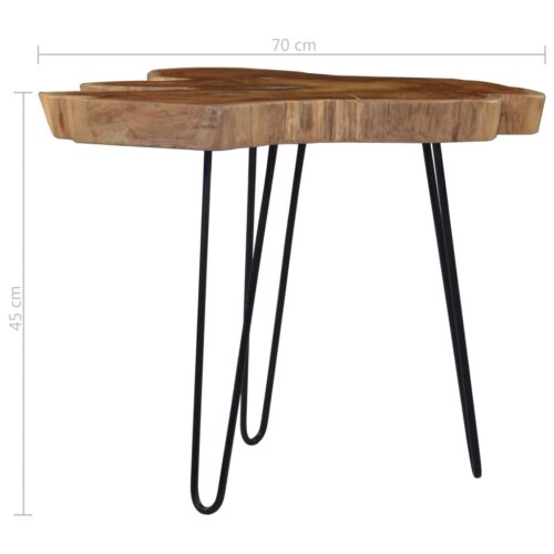 Coffee Table (60-70)x45cm Teak Wood - Image 6
