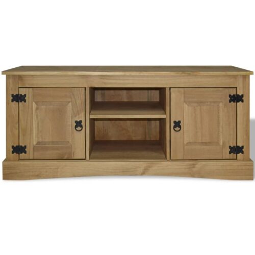 TV Cabinet Mexican Pine Corona Range 120x40x52cm - Image 2