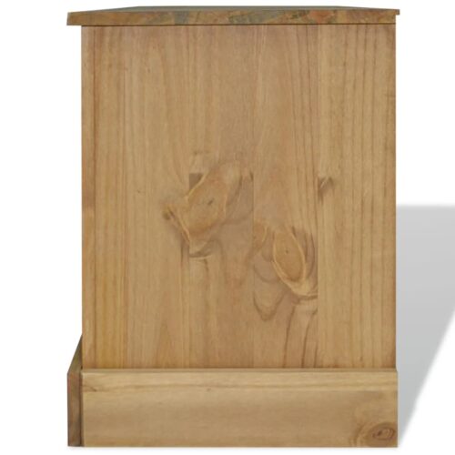 TV Cabinet Mexican Pine Corona Range 120x40x52cm - Image 4