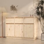Sideboard 110x34x75cm Solid Wood Pine