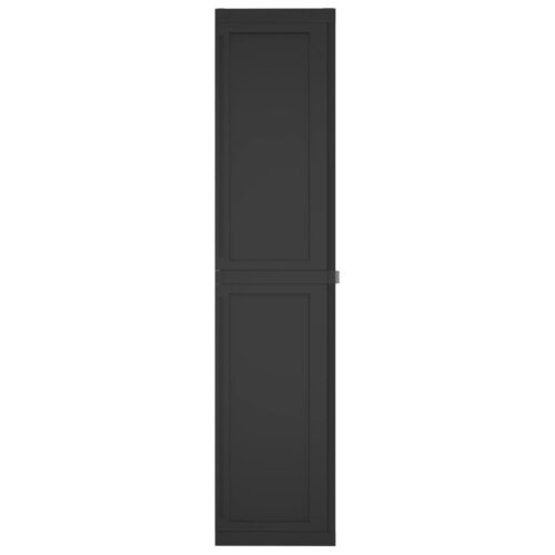 Outdoor Storage Cabinet Black 97x37x165cm PP - Image 5