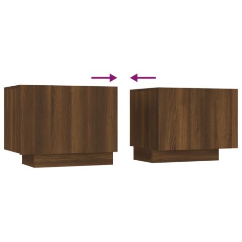 TV Cabinet Brown Oak 100x35x40cm Engineered Wood - Image 6