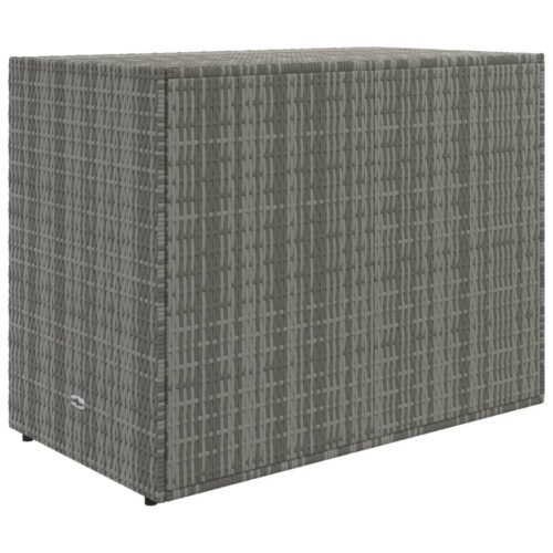 Garden Storage Cabinet Grey 100x55.5x80cm Poly Rattan - Image 6