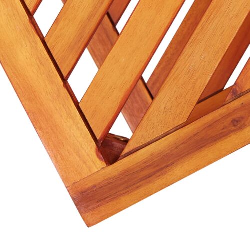 Acacia Wood Timber Side Table Indoor Outdoor Coffee Tea Storage Stand 45x33x45cm - Image 5