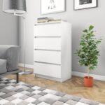 Sideboard White 60x35x98.5cm Engineered Wood