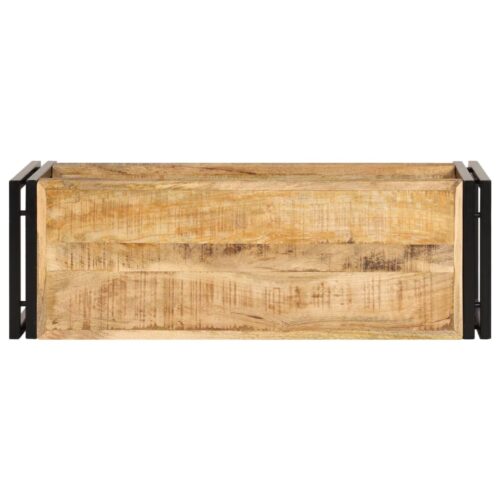 TV Cabinet 90x30x40cm Solid Mango Wood - Image 3