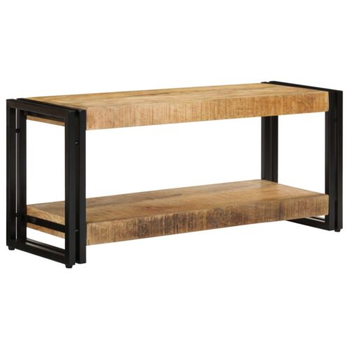 TV Cabinet 90x30x40cm Solid Mango Wood - Image 4