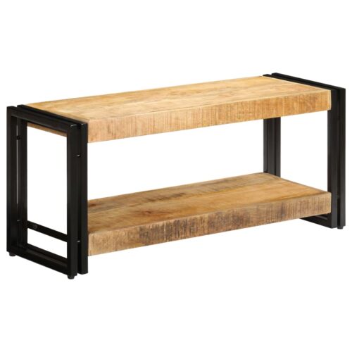 TV Cabinet 90x30x40cm Solid Mango Wood - Image 9