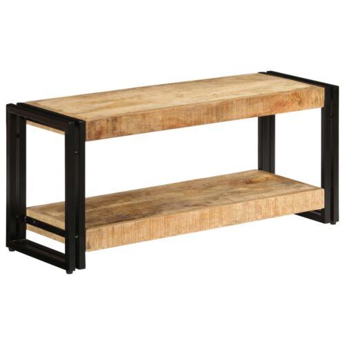 TV Cabinet 90x30x40cm Solid Mango Wood - Image 11
