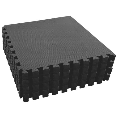 Floor Mats 24pcs 8.64m EVA Foam Black - Image 4