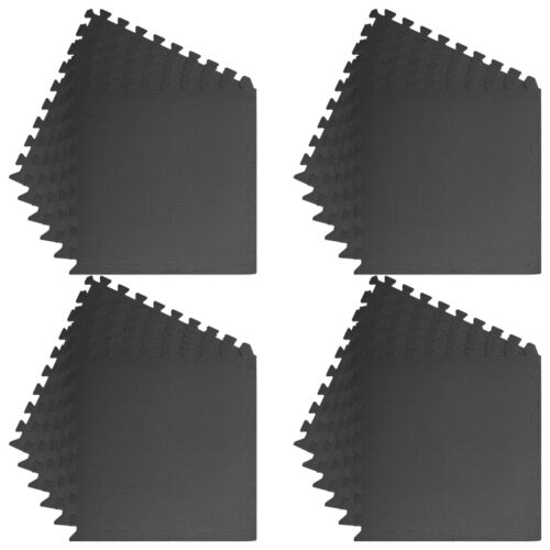 Floor Mats 24pcs 8.64m EVA Foam Black - Image 5