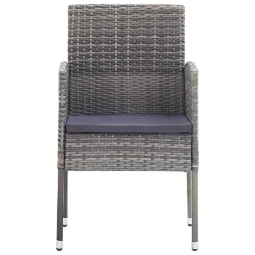 3-Piece Garden Dining Set Anthracite - Image 4